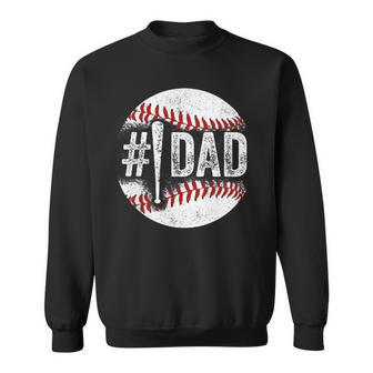 Number One Baseball Dad For Fathers Day Christmas 1 Daddy Sweatshirt - Monsterry AU