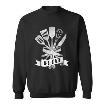 Number One Cooking Dad For Fathers Day Cooking Daddy Sweatshirt - Thegiftio UK