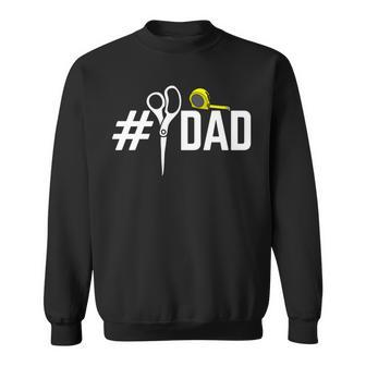 Number One Sewing Dad Quilting Father's Day Sewer Dad Sweatshirt - Monsterry UK