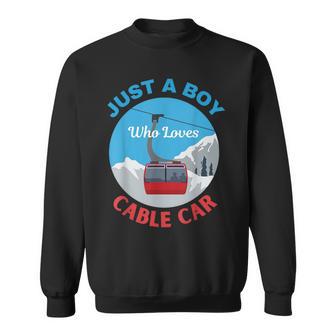 Nur Ein Junge Der Seilbahn Aufzüge Mechaniker Liebt Sweatshirt - Seseable