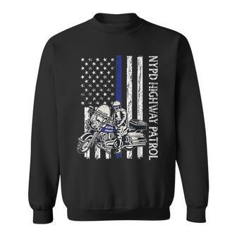 Nypd Highway Patrol Police Officer Law Enforcement Us Flag Sweatshirt - Monsterry UK