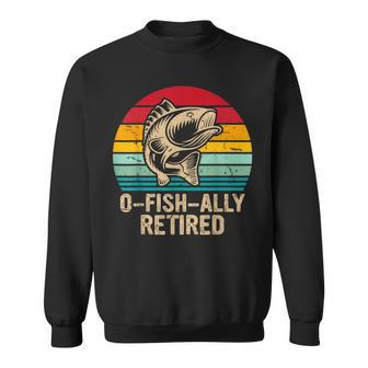 O-Fish-Ally Retired Retirement Fishing Vintage Sweatshirt - Thegiftio UK