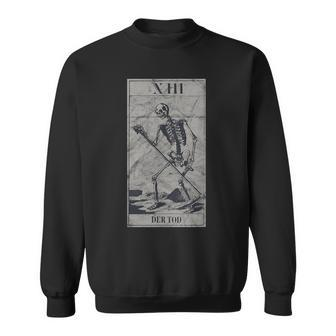 Occult Der Tod Tarot Card The Death La Mort Gothic Vintage Sweatshirt - Monsterry AU