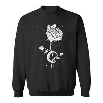 Occult Moon Rose Witchcraft The Witch Vintage Dark Magic Sweatshirt - Monsterry