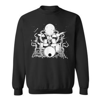 Octopus Playing Drums Drummer Musician Band Sweatshirt - Monsterry DE