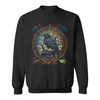 Odin's Raven Northman Valhalla Norse Mythology Sweatshirt - Monsterry CA
