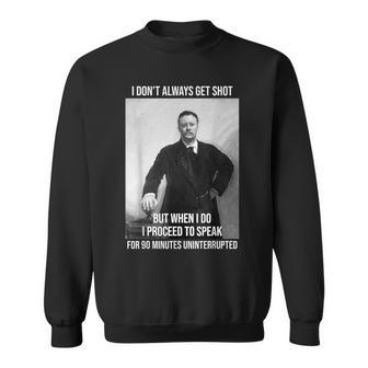 Theodore Roosevelt Political Buff Moose Party Teddy Sweatshirt - Monsterry