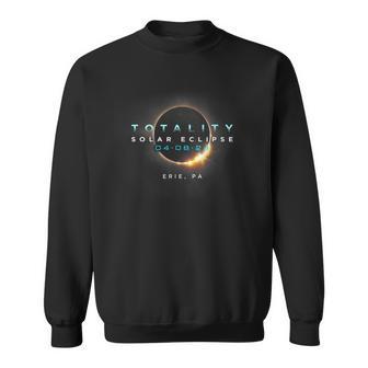 Official Eclipse Solar 2024 Erie Pa Totality 04-08-24 Sweatshirt - Monsterry UK