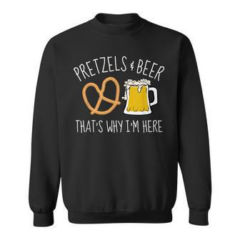 Oktoberfest Pretzels & Beer Festival Beer Sweatshirt - Monsterry
