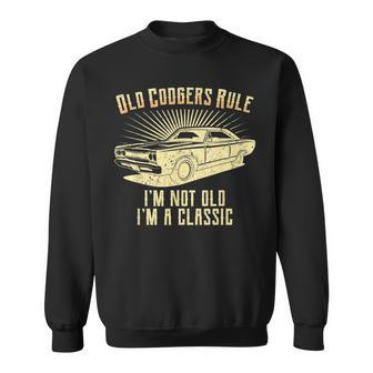 Old Codgers Rule-Classic Muscle Car Garage Sweatshirt - Monsterry CA