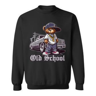 Old School Hip Hop Teddy Bear Lowrider Chicano Culture Cute Sweatshirt - Thegiftio UK