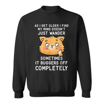 As I Get Older Birthday Retirement & Ladies Cat Sweatshirt - Thegiftio UK