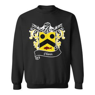 Oliver Coat Of Arms Surname Last Name Family Crest Sweatshirt - Seseable