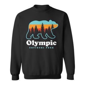 Olympic National Park Bear Olympic National Park Sweatshirt - Monsterry