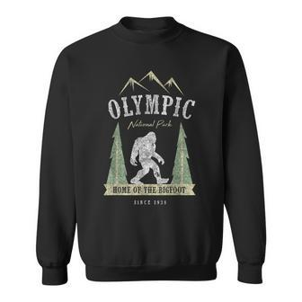 Olympic National Park Vintage Bigfoot Washington Sweatshirt - Monsterry