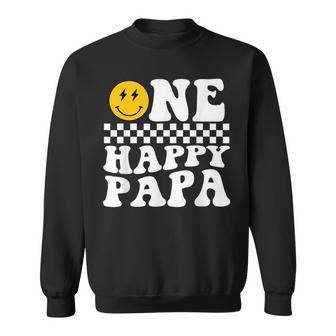 One Happy Dude 1St Birthday One Cool Papa Family Matching Sweatshirt - Thegiftio UK