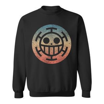 One Heart Trafalgar Sunset Pirate Jolly Roger Sweatshirt - Seseable