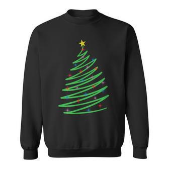 One Line Christmas Xmas Sweatshirt - Seseable