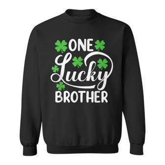 One Lucky Brother St Patrick's Day Shamrocks Sweatshirt - Monsterry UK