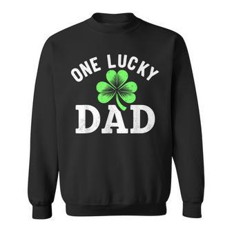One Lucky Dad Father Irish St Patrick's Day Sweatshirt - Seseable