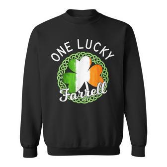 One Lucky Farrell Irish Family Name Sweatshirt - Seseable