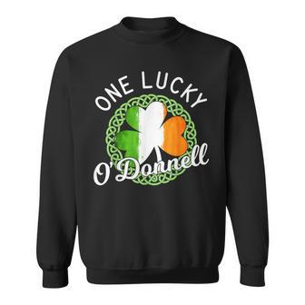 One Lucky O'donnell Irish Family Name Sweatshirt - Seseable