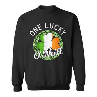 One Lucky O'neill Irish Family Name Sweatshirt - Seseable