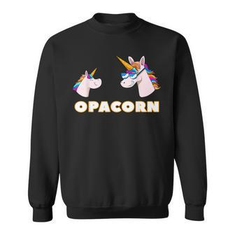 Opacorn Opa 1 Kid Grandfather Unicorn Father's Day Sweatshirt - Monsterry
