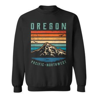 Oregon Retro T Vintage Portland Home State Mountains Sweatshirt - Monsterry AU