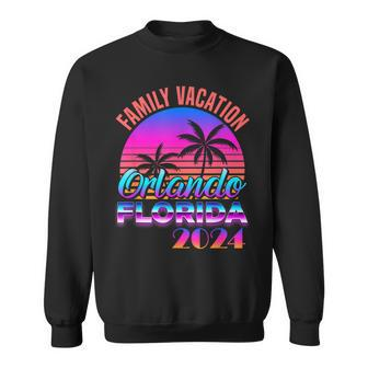 Orlando Florida Family Vacation 2024 Vintage Matching Outfit Sweatshirt - Thegiftio UK