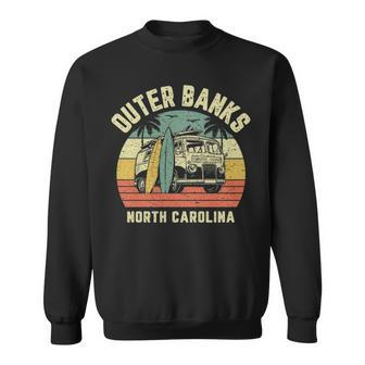 Outer Banks Retro Surfing Van Cool Pogue Life Surfer Sweatshirt | Mazezy