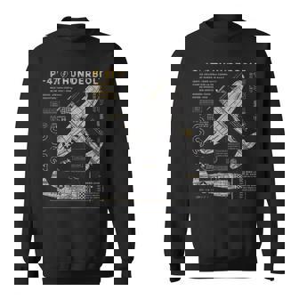P-47 Thunderbolt Ww2 Warbird P47 'The Jug' Fighter Plane Sweatshirt - Thegiftio UK