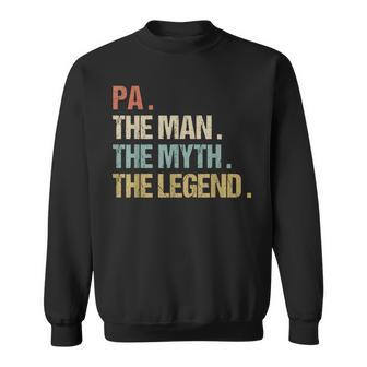 Pa The Man Myth Legend Father Dad Christmas Sweatshirt - Monsterry AU
