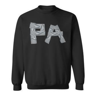 Pa Pops Fathers Day 2024 Dad Tape Style Sweatshirt - Seseable