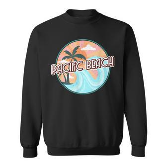 Pacific Beach San Diego California Ocean Waves Sweatshirt - Monsterry CA