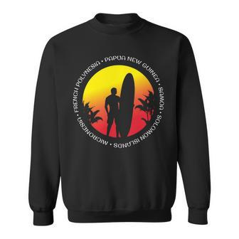 Pacific Ocean Surf South Surfer Sweatshirt | Mazezy