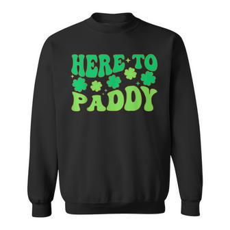 Here To Paddy Lucky Family St Patrick's Party Drinking Sweatshirt | Mazezy UK