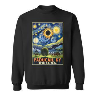 Paducah Kentucky Total Solar Eclipse 2024 Starry Night Sweatshirt | Mazezy