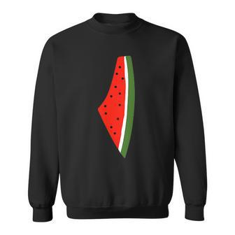 Palestine Flag Watermelon Peace 2024 Melon Sweatshirt - Seseable