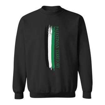 Palestinian Territory Flag Color Stripes Sweatshirt - Monsterry