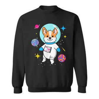 Pansexual Corgi In Space Pan Pride Sweatshirt - Monsterry UK