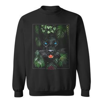Panther Wildlife Nature Spirit Animal Totem Black Jungle Sweatshirt - Monsterry CA
