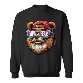 Papa Bär Papa Bearatertagsgeschenk Für Papa Spruch Lustig Kapuzenjacke Sweatshirt - Geschenkecke