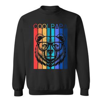 Papa Papa Bär Ehemannater Familieatertag Regenbogen Sweatshirt - Geschenkecke