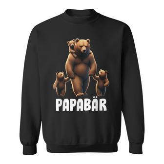 Papa Bärater 3 Kinder Papa Familienatertag Sweatshirt - Geschenkecke