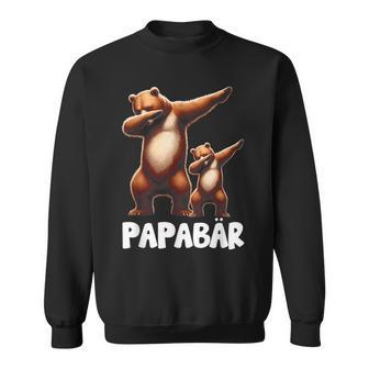 Papa Bärater Tochter Sohn Dabbing Papaatertag Sweatshirt - Geschenkecke