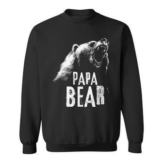 Papa Bear Best Dad Fathers Day Father Pop Sweatshirt - Monsterry DE