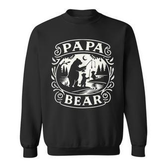 Papa Bear Fishing Adventure Father's Day Sweatshirt - Thegiftio UK