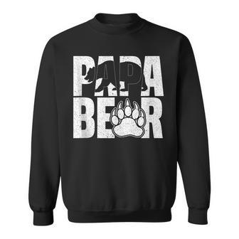 Papa Bear Vintage Papa Bear Lover Dad Daddy Father's Day Sweatshirt - Thegiftio UK
