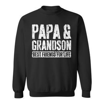 Papa And Grandson Best Friends For Life Sweatshirt - Monsterry DE